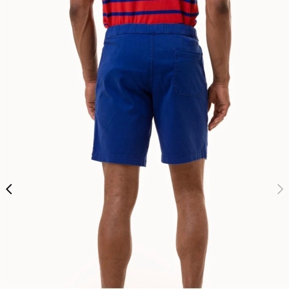 U.S. POLO ASSN. Men’s Stretch Twill Jogger Short Blue Elastic Waist Size XS Y2K - Picture 2 of 9